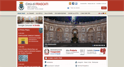 Desktop Screenshot of comune.frascati.rm.it